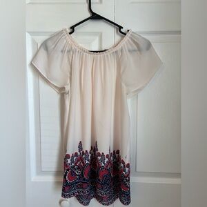 Delicate Blouse Cream Paisley LOFT Small